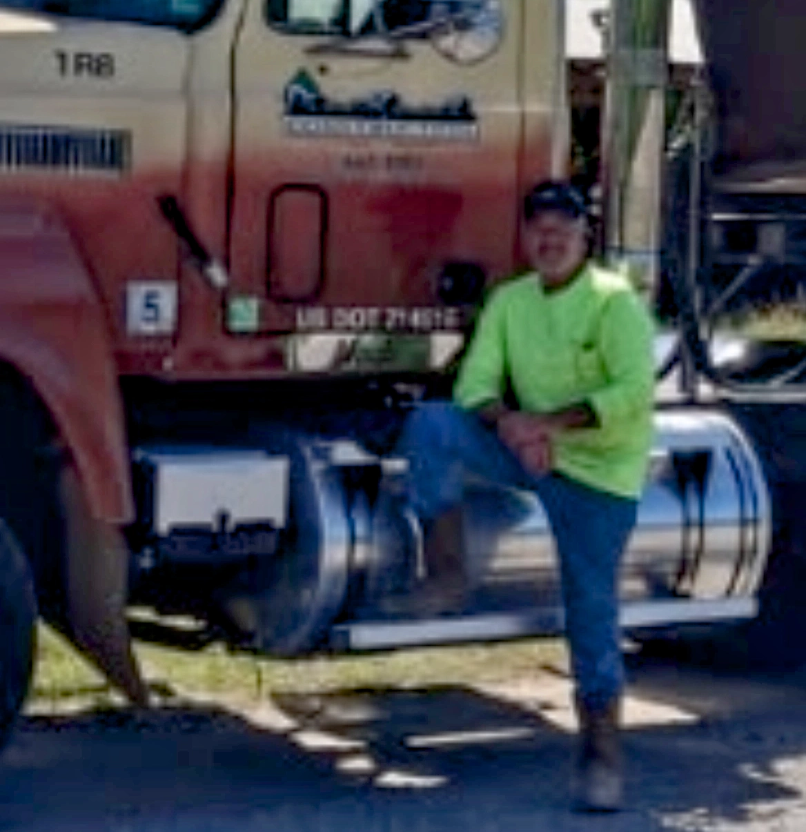 Truck driver for pine knoll construction