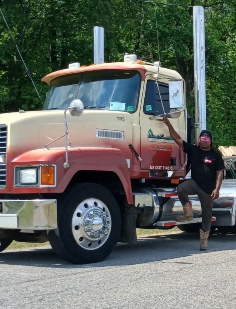 Truck driver for pine knoll construction